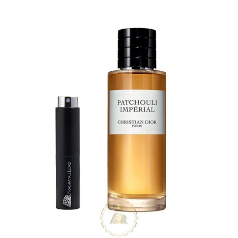 dior patchouli imperial sample.